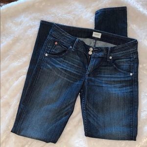 Hudson jeans low rise skinny straight leg